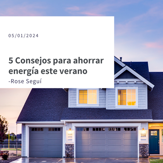 5 Consejos para ahorrar energía este verano